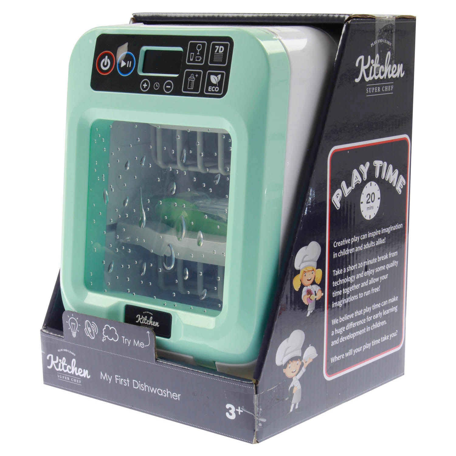 Super Chef Kids Kitchen Playset Toys Fun Learning Preschool Pretend